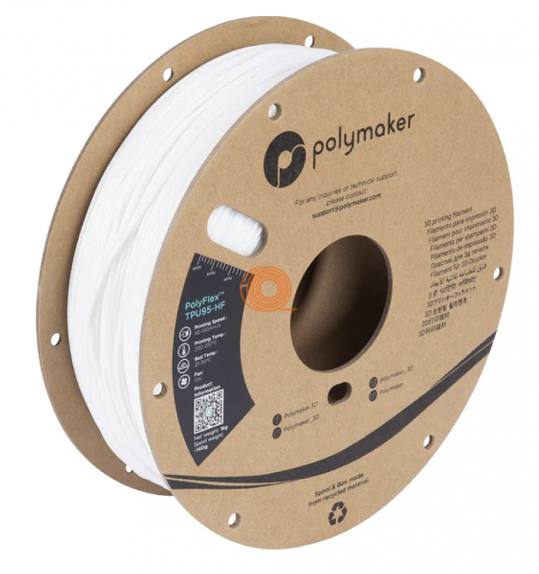 Filament Polymaker PolyFlex TPU-95A High Speed White [1,75mm, 1kg]