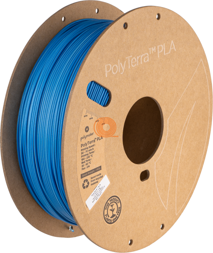 Filament Polymaker PolyTerra PLA Dvojitá Ľadovcová Modrá (Ľadová Modrá) [1,75mm, 1kg]