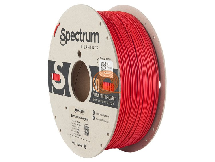 Filament Spectrum GreenyPro Čistý Červená [1,75mm, 1kg]