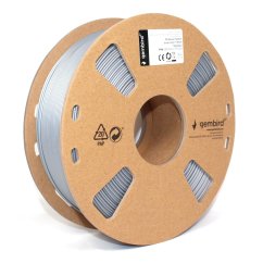 Filament Gembird PLA PLUS Strieborná [1,75mm, 1kg]