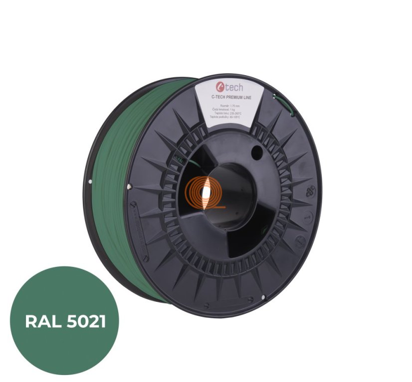 Filament C-TECH Premium Line PLA Vodní Modrá [1,75mm, 1kg]