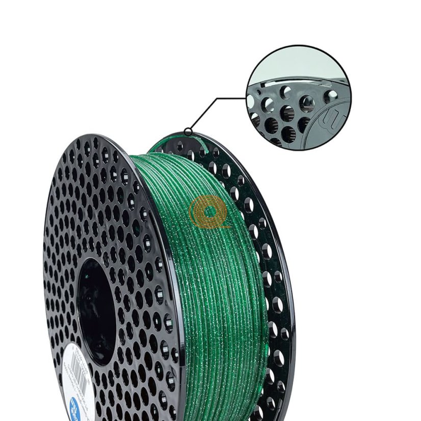 Filament AzureFilm PLA Glitter Green [1,75mm, 1kg]