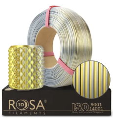 Filament ROSA3D SILK Magic Złoto-Srebro Refill [1,75mm, 1kg]