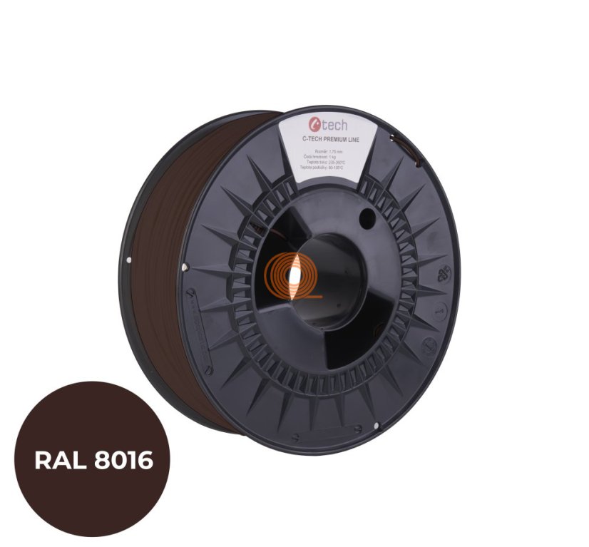 Żarnik C-TECH Premium Line PETG Mahoń Brązowy [1,75mm, 1kg]
