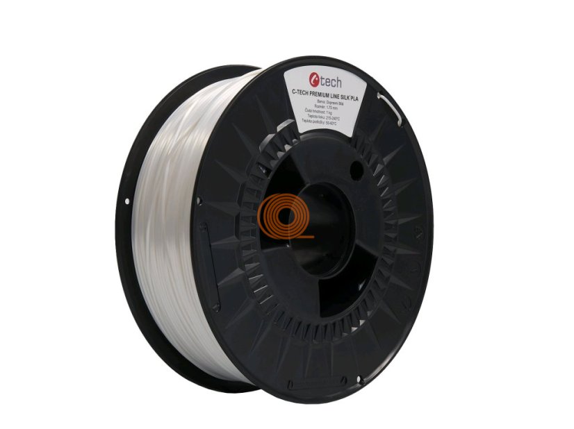 Filament C-TECH Premium Line SILK Traffic White [1,75mm, 1kg]