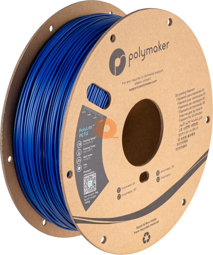 Filament Polymaker PolyLite PETG Modrá [1,75mm, 1kg]