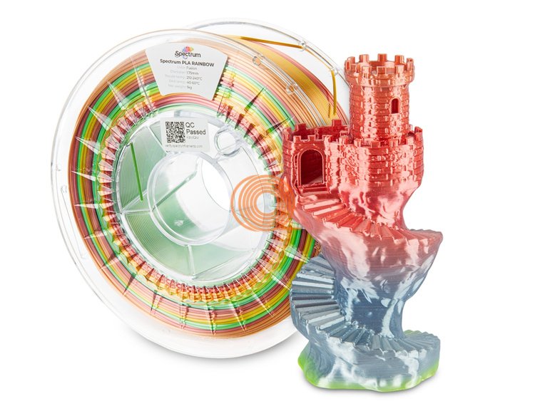 Filament Spectrum SILK RAINBOW Fusion [1,75mm, 1kg]