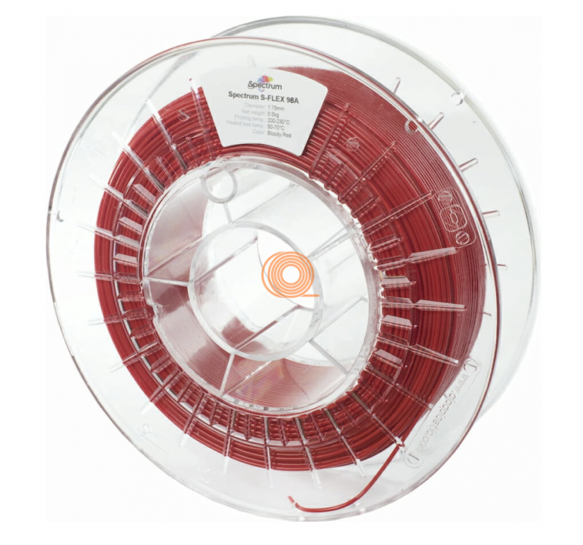 Filament Spectrum S-Flex TPU-98A Bloody Red [1,75mm, 0.5kg]