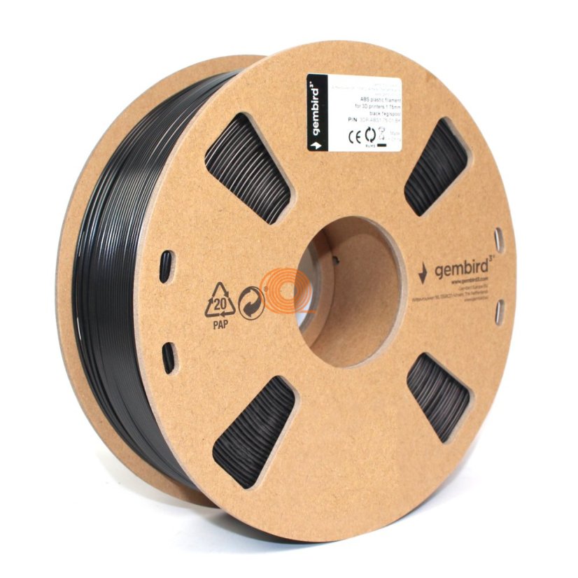 Filament Gembird ABS Czarny [1,75mm, 1kg]
