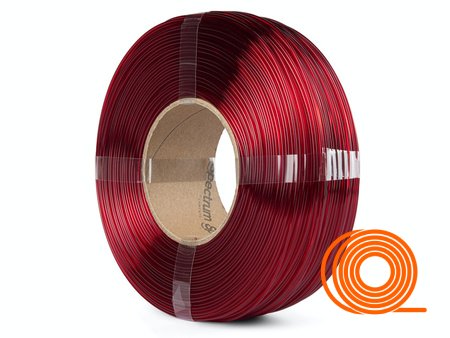 Filament Spectrum PETG Transparent Red Refill