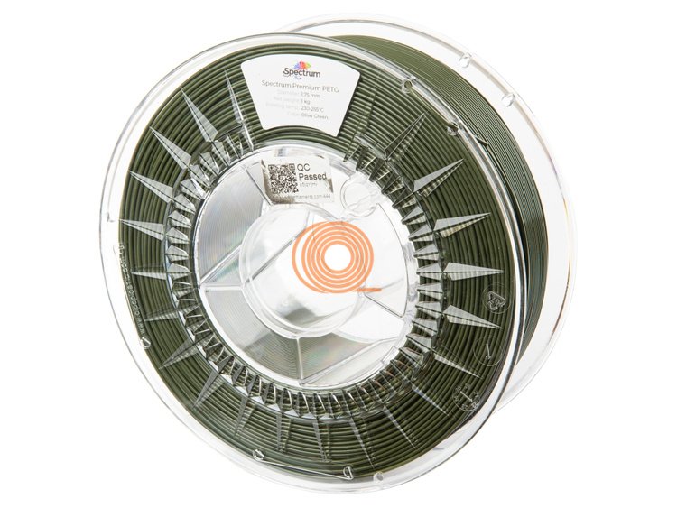 Filament Spectrum PET-G Premium Olivově Zelená [1,75mm, 1kg]