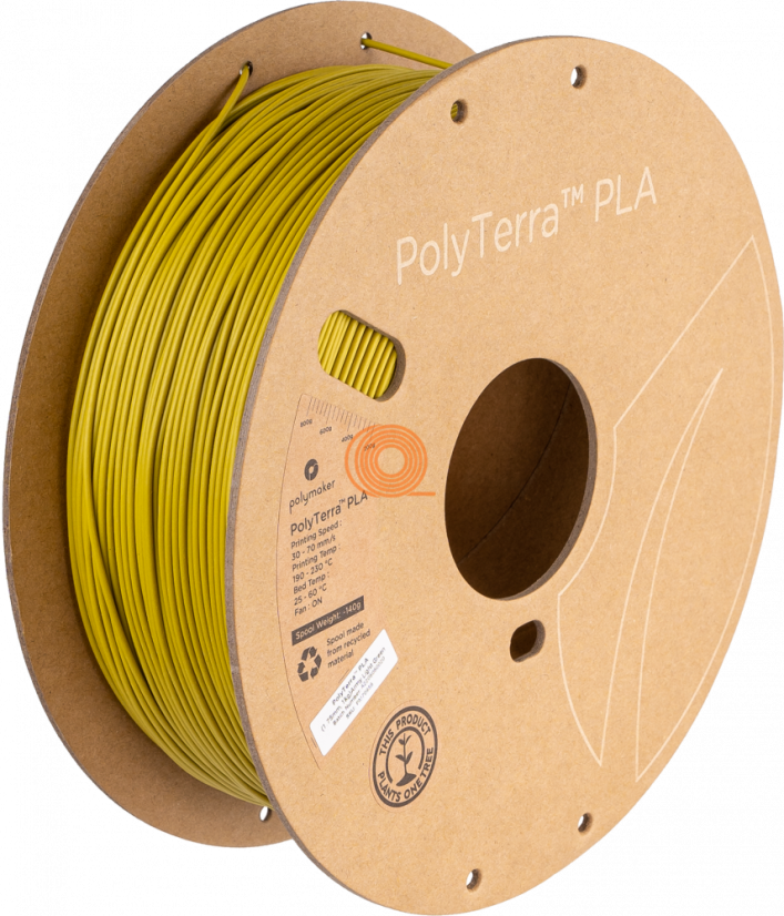 Filament Polymaker PolyTerra PLA Armádní Světle Zelená [1,75mm, 1kg]