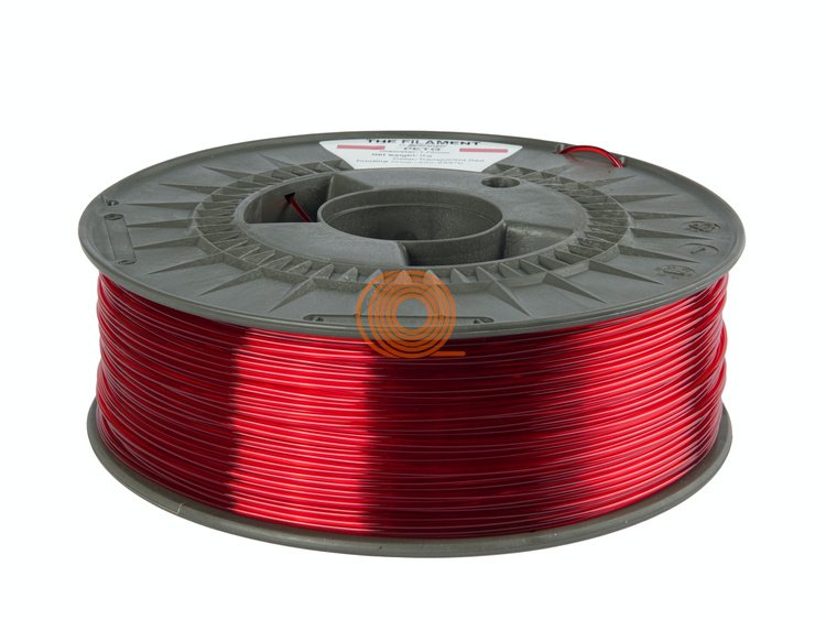 Filament TheFilament PETG Przezroczysty Czerwony [1,75mm, 1kg]