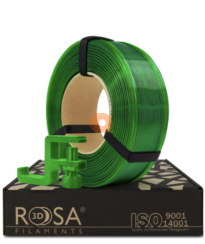 Filament ROSA3D PCTG Zelená Priehľadná Refill [1,75mm, 1kg]