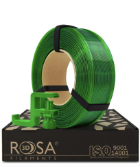Filament ROSA3D PCTG Zelená Priehľadná Refill [1,75mm, 1kg]