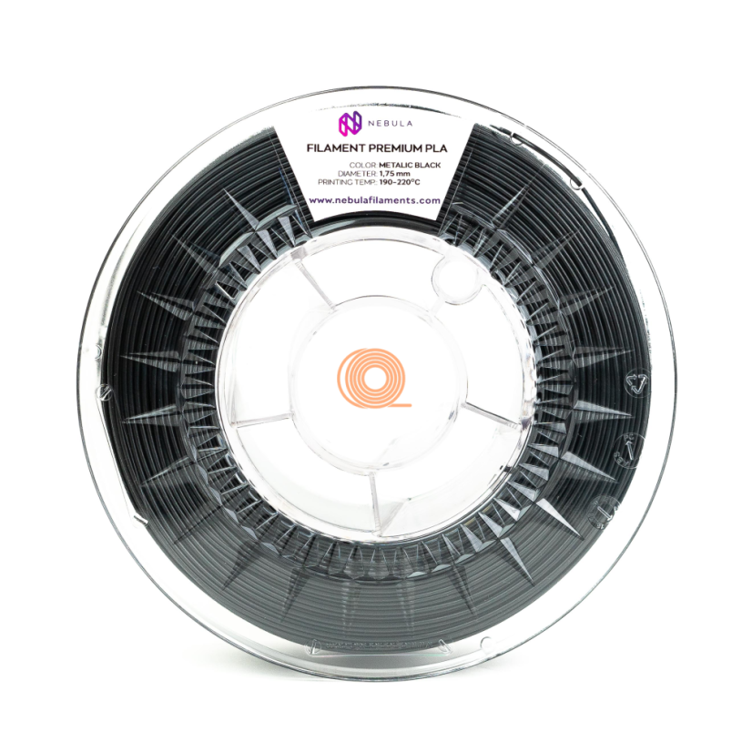 Filament Nebula PLA Metalická Černá [1,75mm, 1kg]