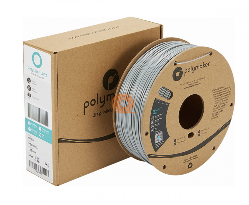 Filament Polymaker PolyLite ABS Grey [1,75mm, 1kg]
