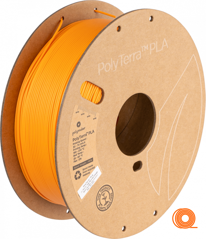 Filament Polymaker PolyTerra PLA Oranžový Východ Slunce [1,75mm, 1kg]