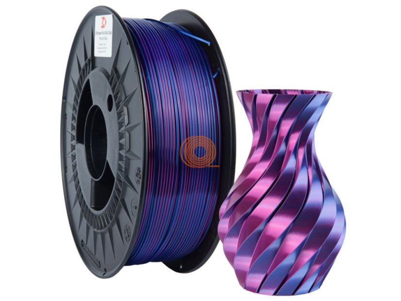 Filament 3DPower SILK Dual Color FIalová&Modrá [1,75mm, 1kg]