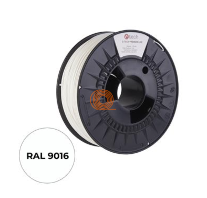 Filament C-TECH Premium Line PLA Bílá [1,75mm, 1kg]