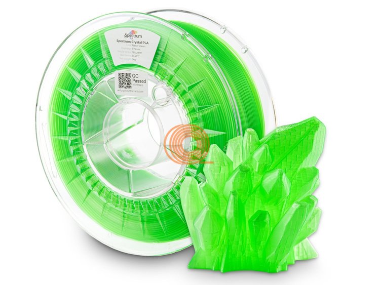 Filament Spectrum PLA Premium Crystal Neonově Zelená [1,75mm, 1kg]