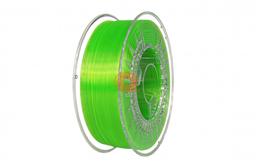 Filament DevilDesign PETG Jasne Zelená Priehľadná [1,75mm, 1kg]