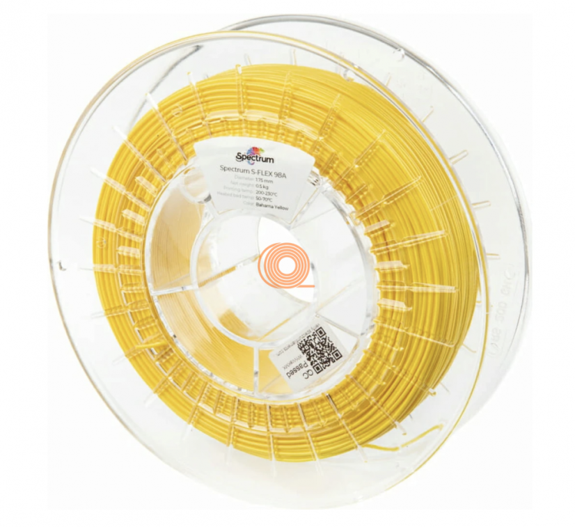 Filament Spectrum S-Flex TPU-98A Bahama Yellow [1,75mm, 0.5kg]