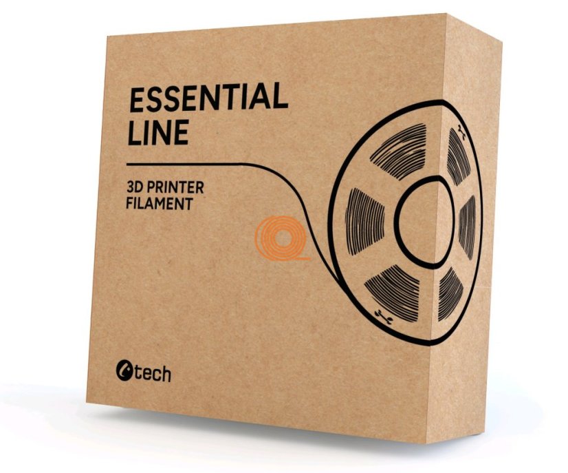 Filament C-TECH Essential Line PETG Červená Refill [1,75mm, 1kg]