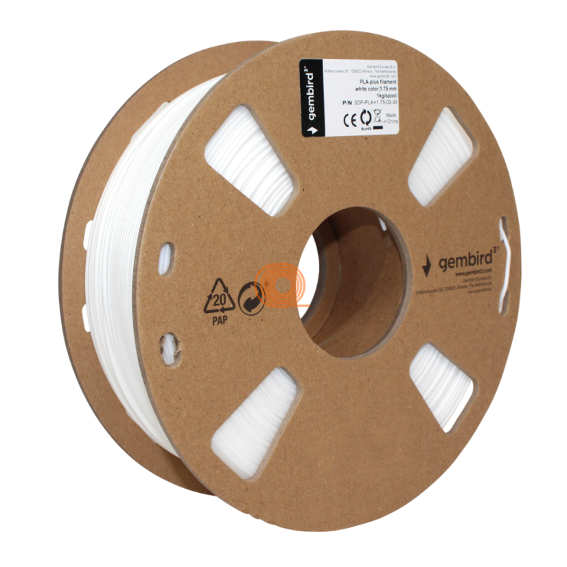 Filament Gembird PLA Biela [1,75mm, 1kg]