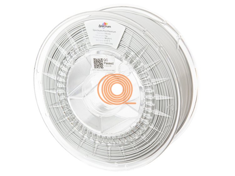 Filament Spectrum PLA Premium Light Grey [1,75mm, 1kg]