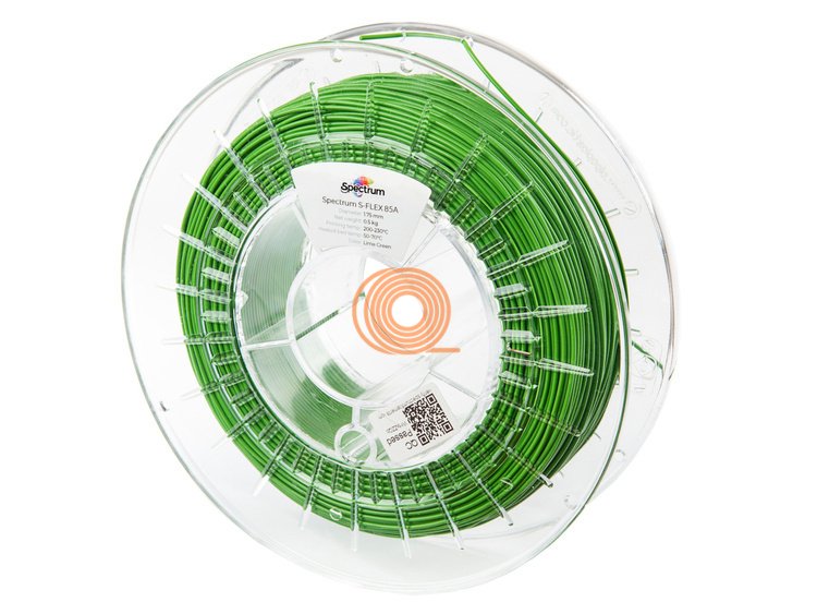 Filament Spectrum S-Flex TPU-85A Lime Green [1,75mm, 0.5kg]