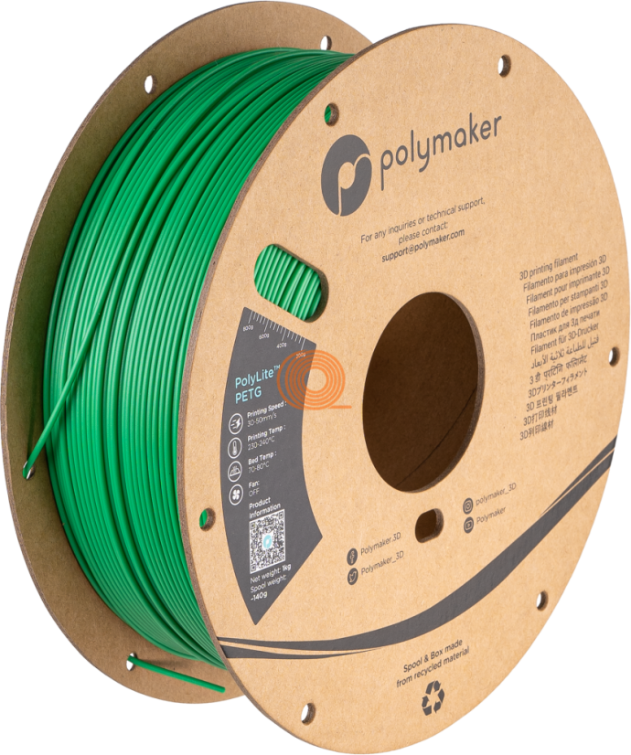 Filament Polymaker PolyLite PETG Zelená [1,75mm, 1kg]
