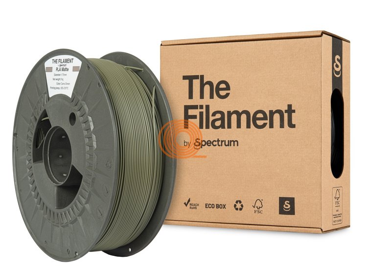 Filament TheFilament PLA MATTE Tarnfarben Grün [1,75mm, 1kg]