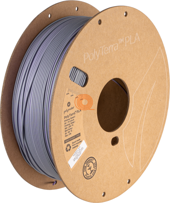 Filament Polymaker PolyTerra PLA Dual Foggy Purple (Grey-Purple) [1,75mm, 1kg]