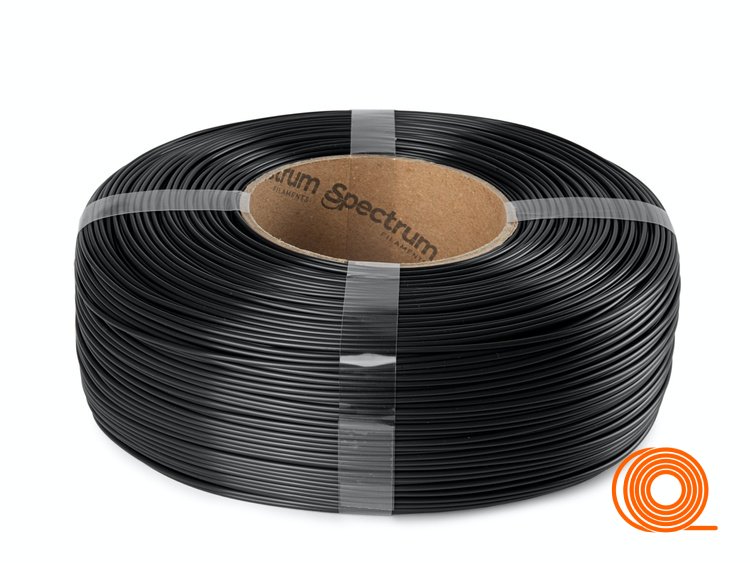 Filament Spectrum PETG Transparentní Černá Refill