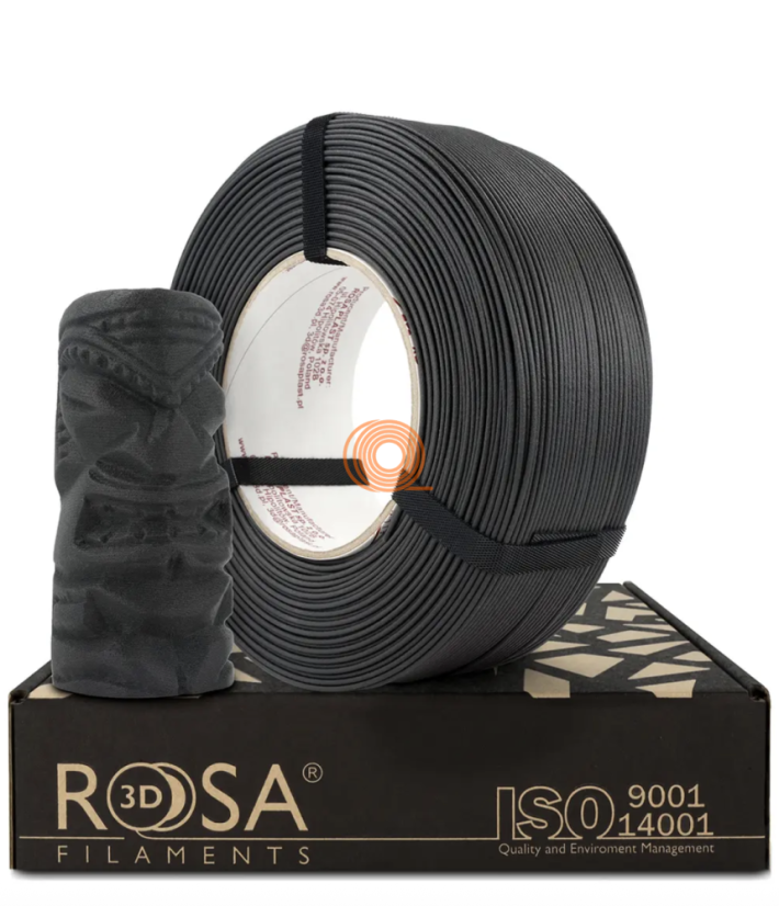 Filament ROSA3D PLA BioWOOD Černá Refill [1,75mm, 1kg]