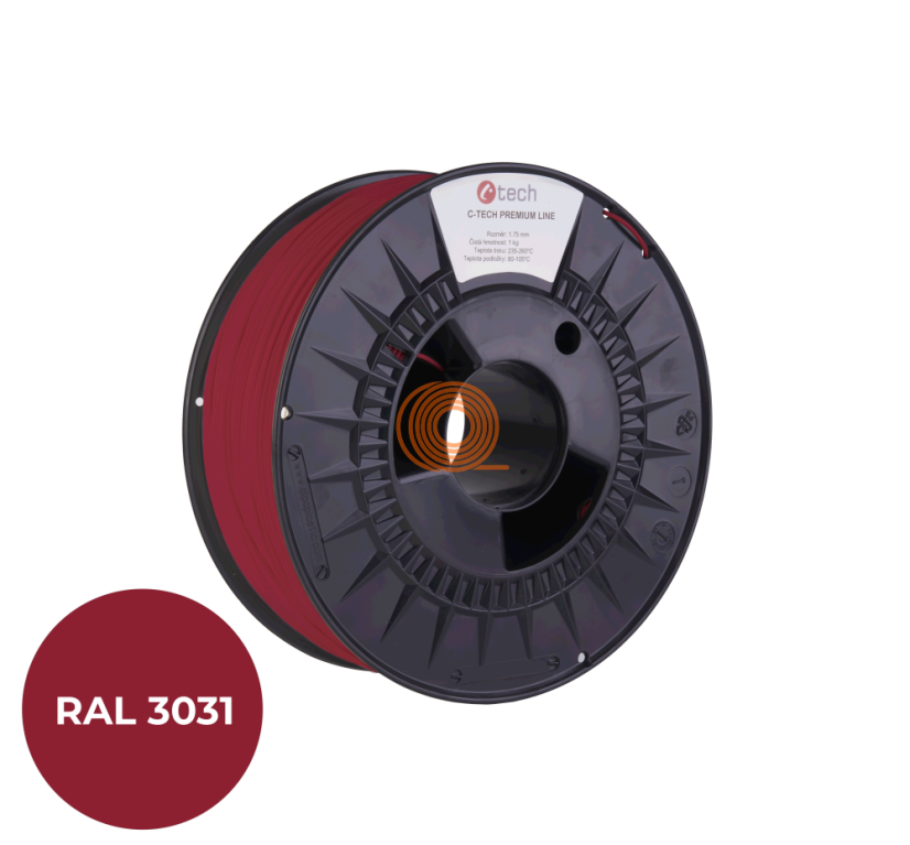 Filament C-TECH Premium Line FLEX Oriental Red [1,75mm, 1kg]