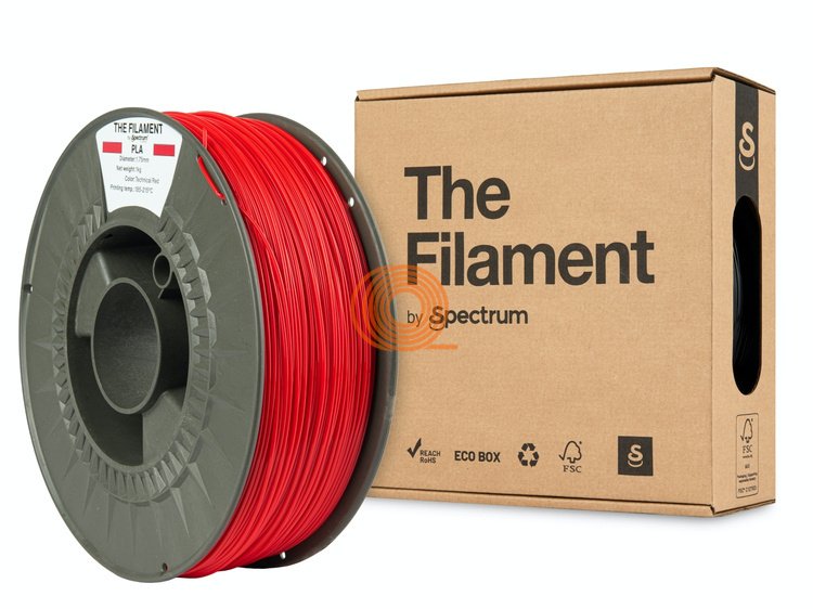 Filament TheFilament PLA Technická Červená [1,75mm, 1kg]