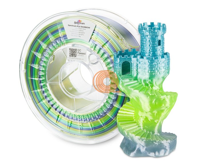 Filament Spectrum SILK RAINBOW Frost Gloss [1,75mm, 1kg]