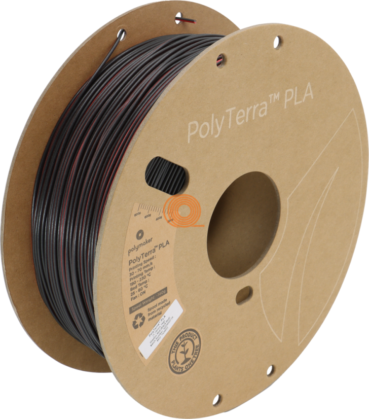 Filament Polymaker PolyTerra PLA Dual Shadow (Red-Black) [1,75mm, 1kg]