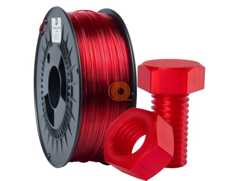 Filament 3DPower PCTG Crystal Red [1,75mm, 1kg]