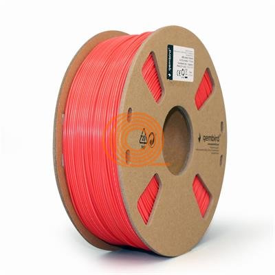 Filament Gembird ABS Fluorescentní Červená [1,75mm, 1kg]