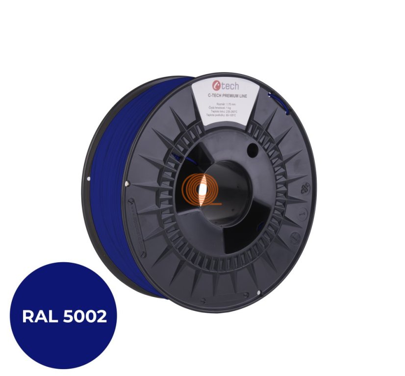 Filament C-TECH Premium Line PLA Ultramarínová [1,75mm, 1kg]