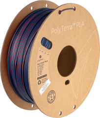 Filament Polymaker PolyTerra PLA Dualní Smíšené Bobule (Červená-Tmavě Modrá) [1,75mm, 1kg]